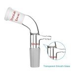 StonyLab 105° Bent Glass Vacuum Adapter, 24/40 Joint