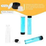 Clear Glass Vials with Screw Caps - 12 Pack