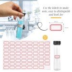 Clear Glass Vials with Screw Caps - 12 Pack