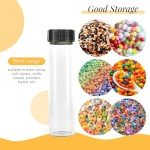 Clear Glass Vials with Screw Caps - 12 Pack