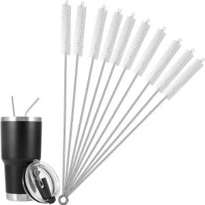 Rotema Stainless Steel Straw Cleaning Brushes (Pack of 10)
