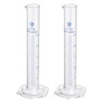 PATIKIL 25ml Borosilicate Glass Graduated Cylinders (2)