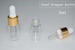 Hustar 10-Pack Mini Glass Dropper Bottles 3ml
