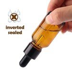 Amber Glass Dropper Bottle Set - 8 Pieces