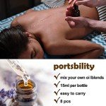 Amber Glass Dropper Bottle Set - 8 Pieces