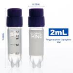 CryoKING 2.0 ml Sterile Cryogenic Vials - 1000 Pcs