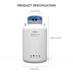 3L Liquid Nitrogen Tank for Cryogenic Applications