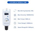 UXI Overhead Stirrer 100L with LCD Display