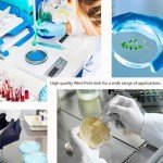 Set of 10 Clear Plastic Petri Dishes with Lids