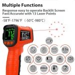Infrared Thermometer with Laser for Cooking & HVAC