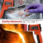 Infrared Thermometer with Laser for Cooking & HVAC