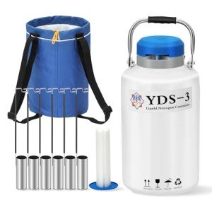 3L Aluminum Liquid Nitrogen Cryogenic Container with Canisters