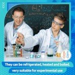 30 Pack Clear Glass Vials with Caps and Stoppers