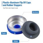 100 Pack 2ml Clear Glass Vials for Labs