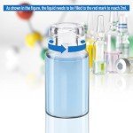 100 Pack 2ml Clear Glass Vials for Labs