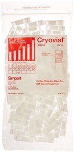 Simport 2ml Cryovial with Silicone Seal, Case of 1000