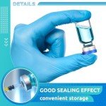 30 Pack Clear Glass Vials with Flip Caps