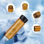 28Pcs Amber Glass Vials with Lids - 30ml