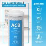 4-Pack Activated Carbon Block Water Filter 10