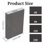 Sanding Sponge Blocks Set - 4 Washable Grits