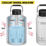 BestEquip 10L Aluminum Alloy Liquid Nitrogen Tank
