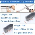 Self-Adhesive Brush Weather Stripping Seal - 33FT