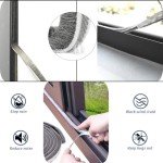 Self-Adhesive Brush Weather Stripping Seal - 33FT