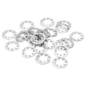 100 Pcs 1/4-Inch Stainless Steel Internal Tooth Washers
