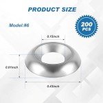 Yaocom 200 Stainless Steel #6 Finish Washers