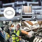 100 Pcs 1/4-Inch Stainless Steel Internal Tooth Washers