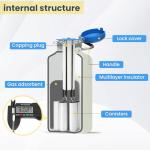 3L Aluminum Liquid Nitrogen Cryogenic Container with Canisters