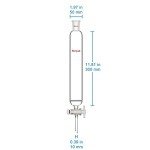 Stonylab 300mm Borosilicate Glass Chromatography Column