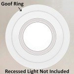 6 Pack Matte White Goof Trim Ring for 8" Lights