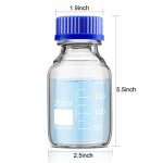 250 ml Borosilicate Glass Storage Bottles - 4 Pack