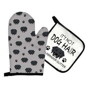 Labrador Retriever Oven Mitts and Pot Holders Set