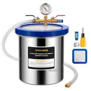 VIVOHOME 5 Gallon Vacuum Chamber for Degassing