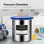 VIVOHOME 5 Gallon Vacuum Chamber for Degassing