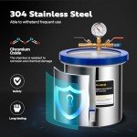VIVOHOME 5 Gallon Vacuum Chamber for Degassing