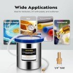 VIVOHOME 5 Gallon Vacuum Chamber for Degassing