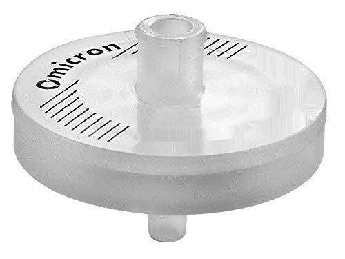 Omicron 25mm PTFE Syringe Filters With Glass Fiber Pre-Filter - 0.45 Micron Hydrophobic, Non-Sterile (Pack Of 100)