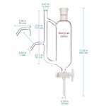 Stonylab 250 ml Water Oil Separator, 24/40