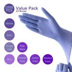 Blue Nitrile Exam Gloves - 1000 Count