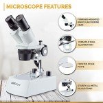 AmScope Binocular Stereo Microscope with LED Lighting