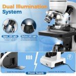 MAXLAPTER Binocular Microscope with 40X-1000X Magnification