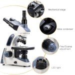 Swift SW380T Research Trinocular Lab Microscope with Camera