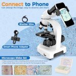 MAXLAPTER Binocular Microscope with 40X-1000X Magnification