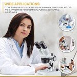 AmScope Binocular Stereo Microscope with LED Lighting