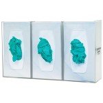Triple Glove Box Dispenser - Wall Mount, Transparent