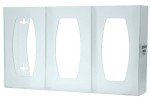 Triple Glove Box Dispenser - Wall Mount, Transparent
