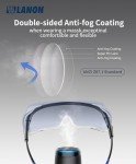 LANON Adjustable Anti-Fog Safety Glasses with UV Protection